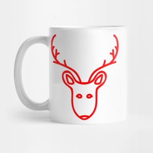 Red Raindeer Mug